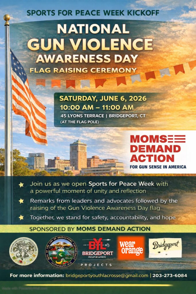 Sports for Peace Week Kickoff - National Gun Violence Awareness Day, Flag Raising Ceremony: June 6th, 10-11AM